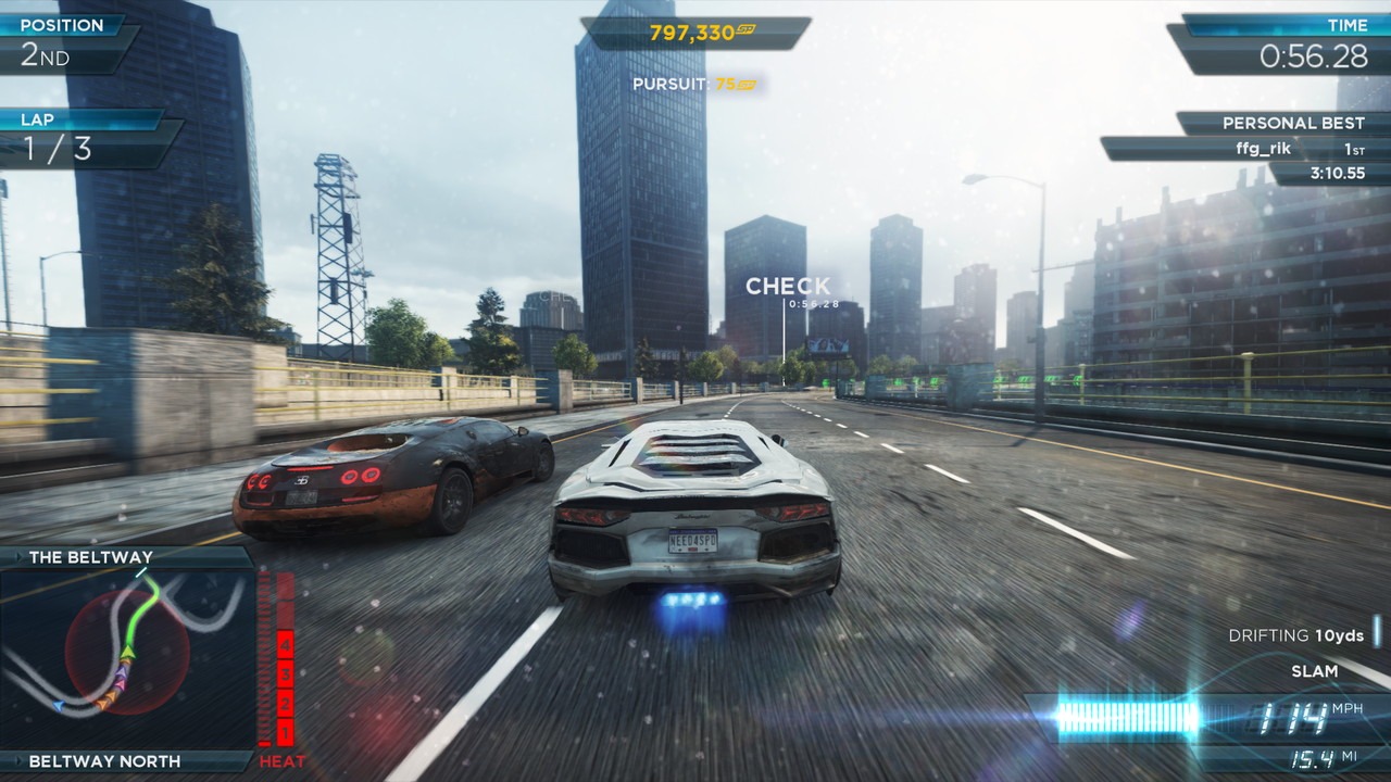 NFSMW 2012 Gameplay Screenshot